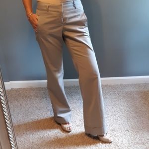 Banana Republic tan pinstripe Pant 0S 29 in inseam